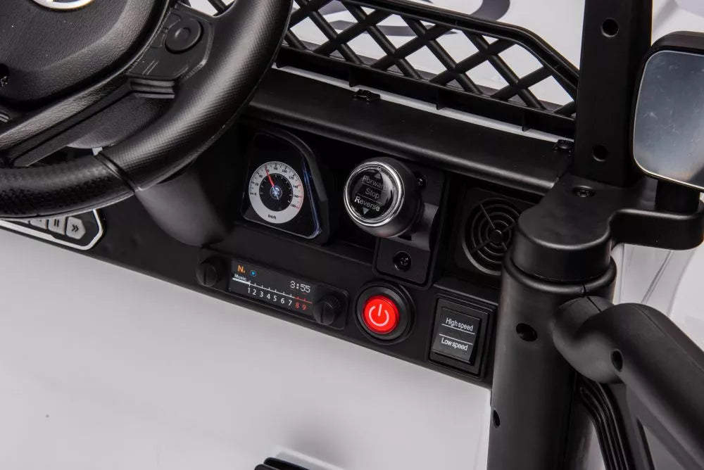 Vaikiškas elektromobilis Toyota, 12 V, baltas