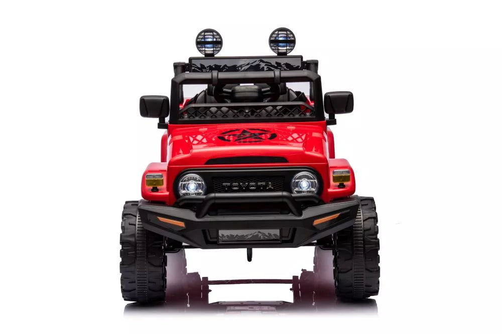 Vaikiškas elektromobilis Toyota FJ, 12V, 4x45W, su nuotolinio valdymo pultu, raudonas