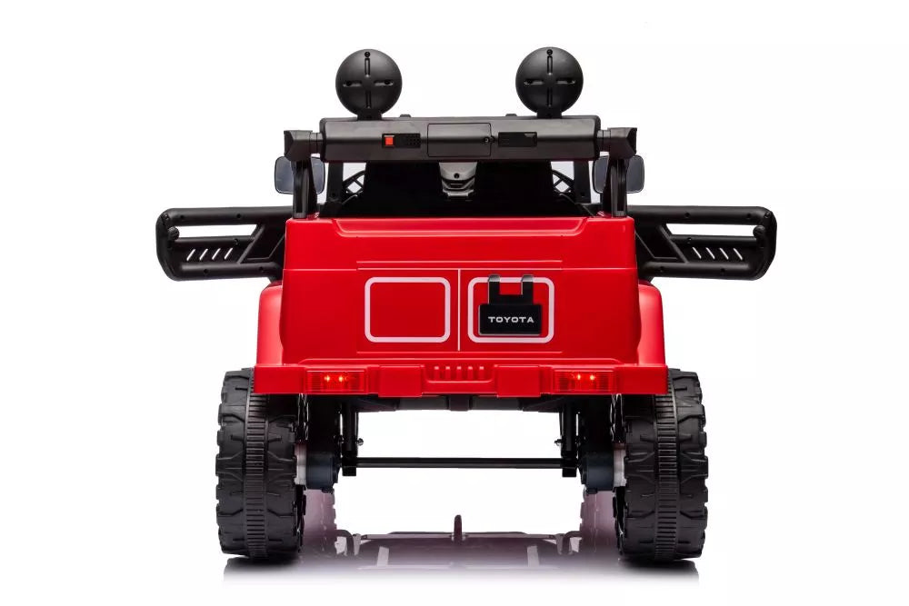 Vaikiškas elektromobilis Toyota FJ, 12V, 4x45W, su nuotolinio valdymo pultu, raudonas