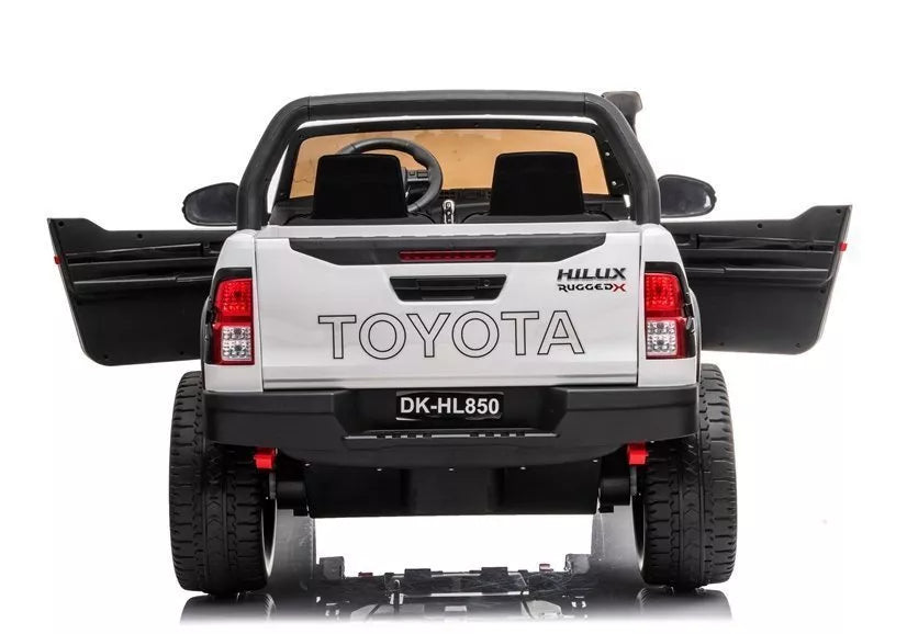 Vaikiškas elektromobilis Toyota Hilux, 12 V, 4 × 45 W, baltas
