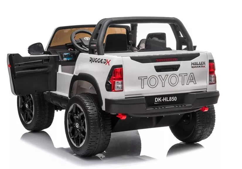 Vaikiškas elektromobilis Toyota Hilux, 12 V, 4 × 45 W, baltas