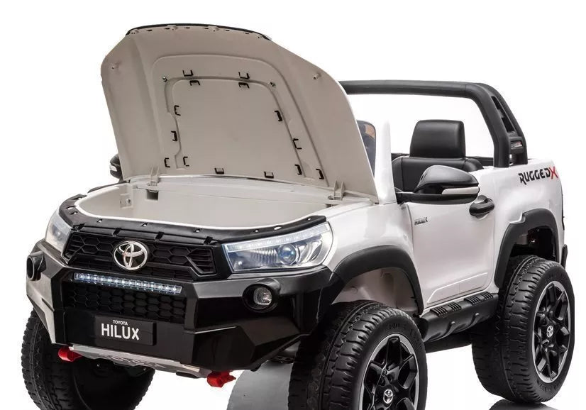 Vaikiškas elektromobilis Toyota Hilux, 12 V, 4 × 45 W, baltas