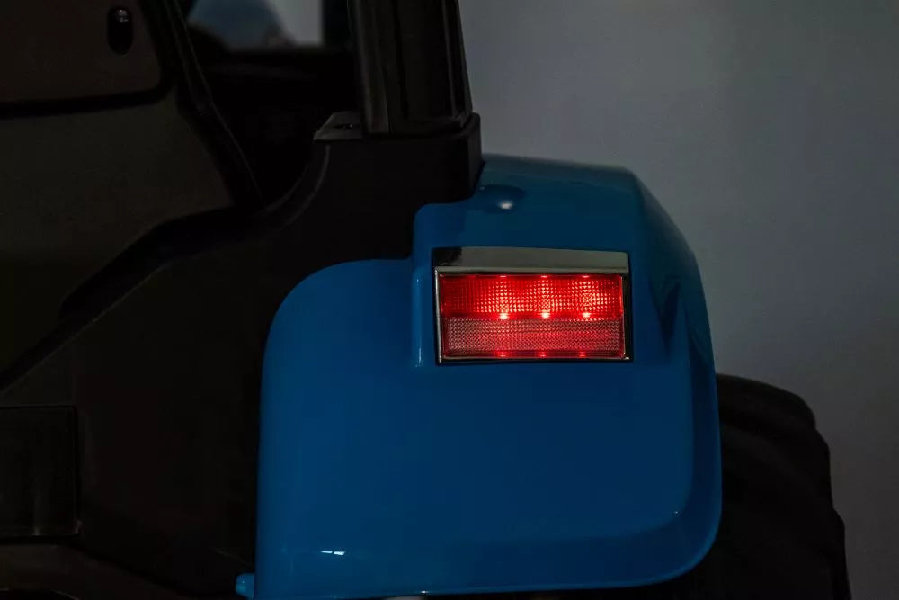 Vaikiškas elektromobilis traktorius, 24V, su EVA ratais ir nuotolinio valdymo pultu, mėlynas