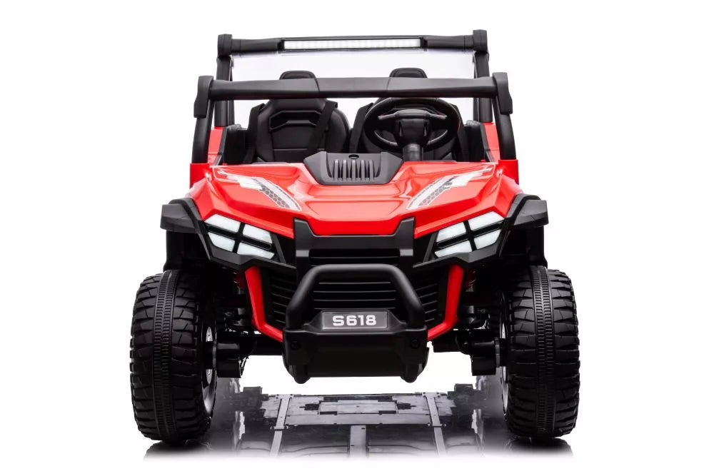 Vaikiškas elektromobilis UTV, 24 V, raudonas