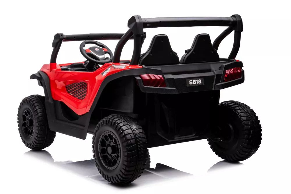 Vaikiškas elektromobilis UTV, 24 V, raudonas