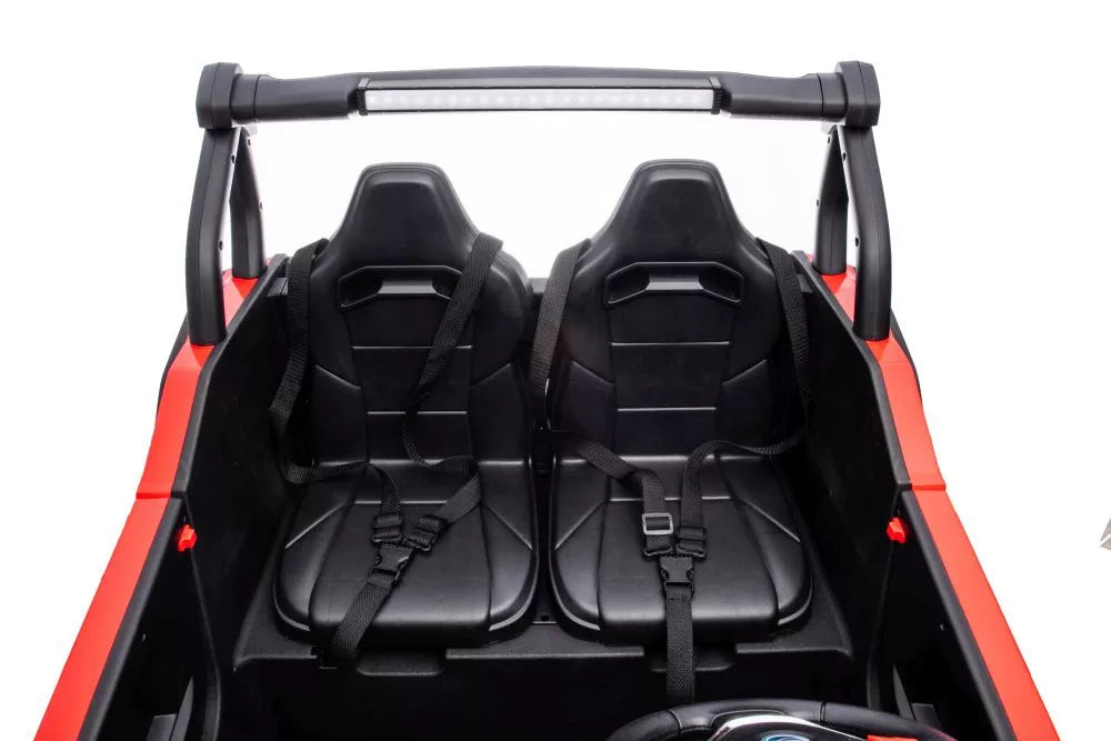 Vaikiškas elektromobilis UTV, 24 V, raudonas