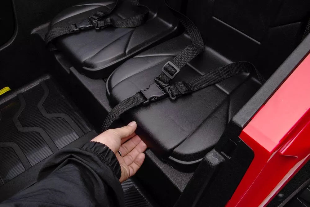 Vaikiškas elektromobilis UTV, 24 V, raudonas