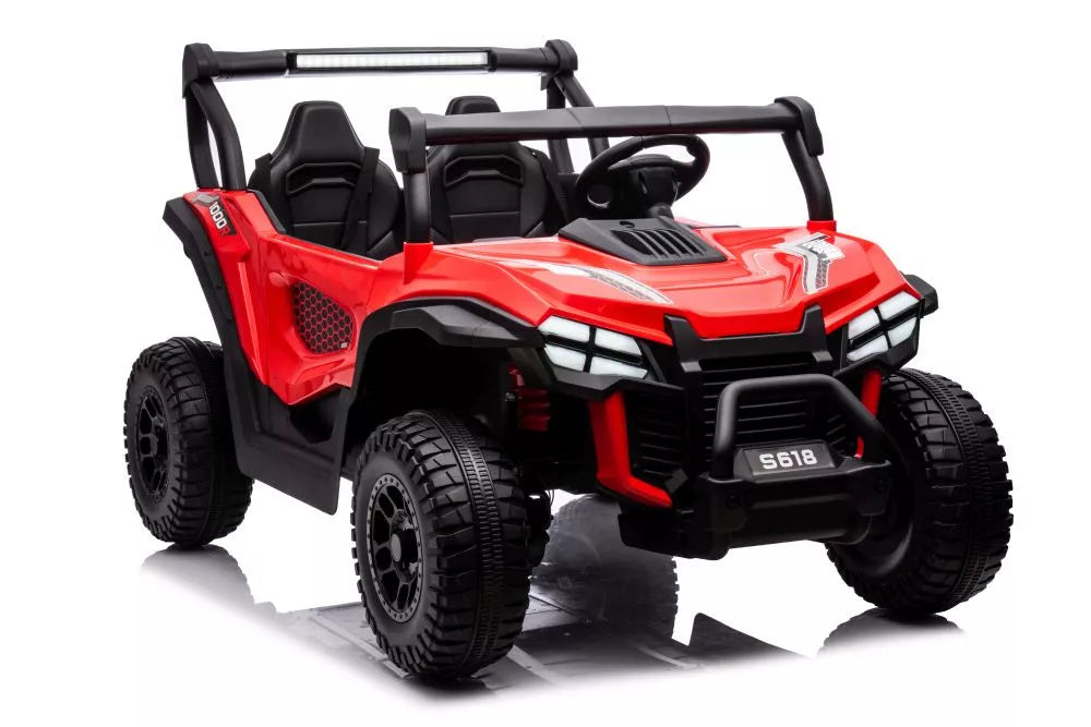 Vaikiškas elektromobilis UTV, 24 V, raudonas