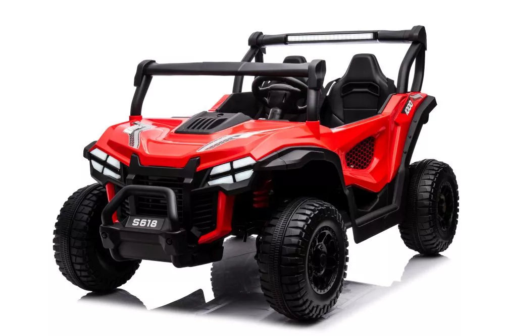 Vaikiškas elektromobilis UTV, 24 V, raudonas