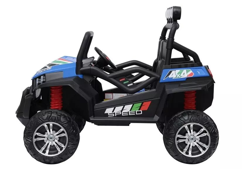 Vaikiškas elektromobilis UTV, 24V, 4x45W, EVA ratai, mėlynas