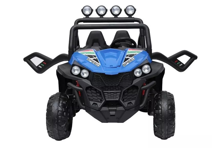 Vaikiškas elektromobilis UTV, 24V, 4x45W, EVA ratai, mėlynas
