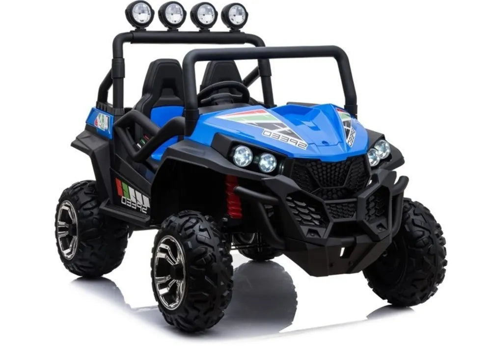 Vaikiškas elektromobilis UTV, 24V, 4x45W, EVA ratai, mėlynas