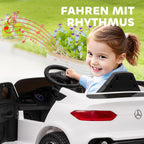 Vaikiškas elektromobilis visureigis Mercedes GLC 12V, 25 kg, baltas 3-6 metų