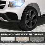 Vaikiškas elektromobilis visureigis Mercedes GLC 12V, 25 kg, baltas 3-6 metų