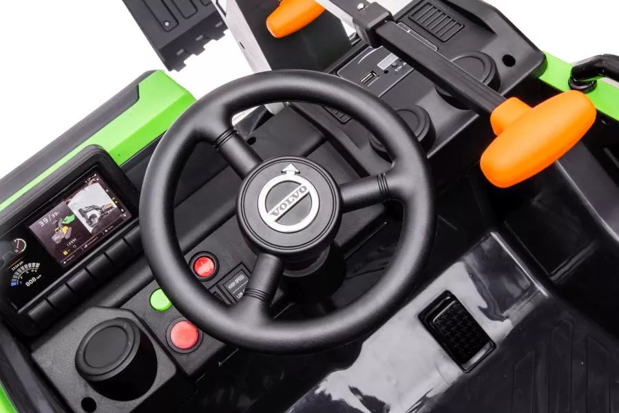 Vaikiškas elektromobilis Volvo, 24 V, 3 pavarų, baltas