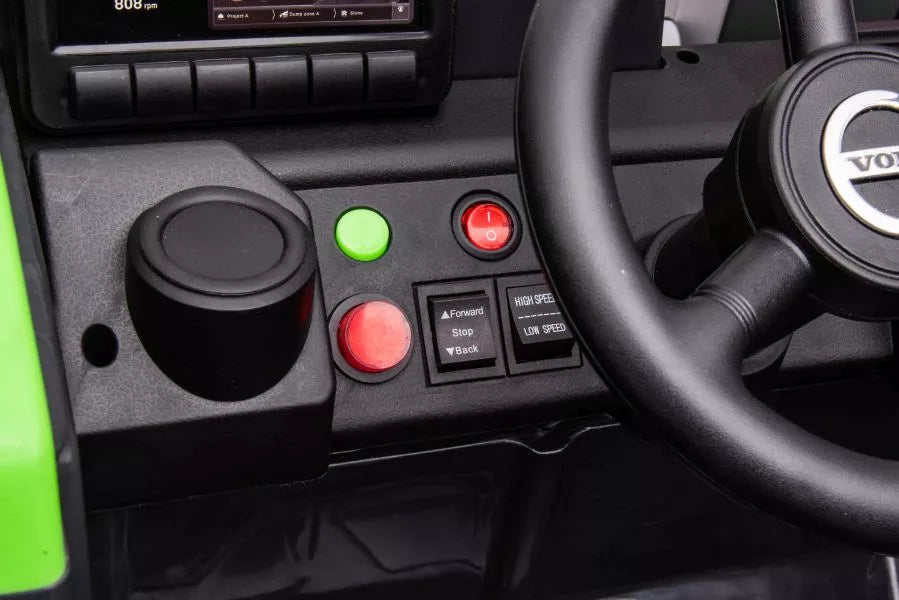 Vaikiškas elektromobilis Volvo, 24 V, 3 pavarų, baltas