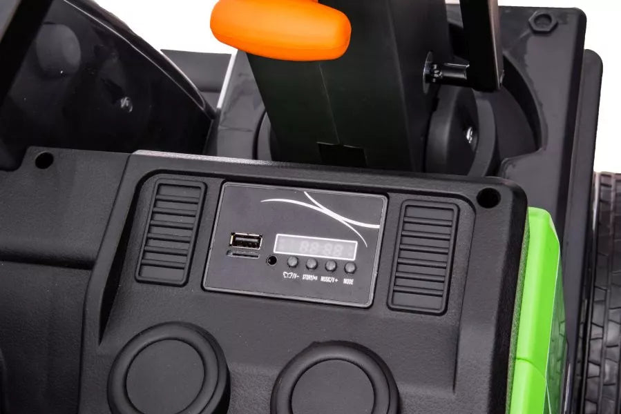 Vaikiškas elektromobilis Volvo, 24 V, 3 pavarų, baltas