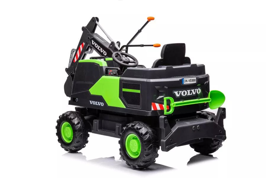 Vaikiškas elektromobilis Volvo, 24 V, 3 pavarų, baltas