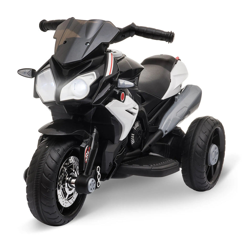 Vaikiškas elektros motociklas 3–5 metų vaikams, juodas