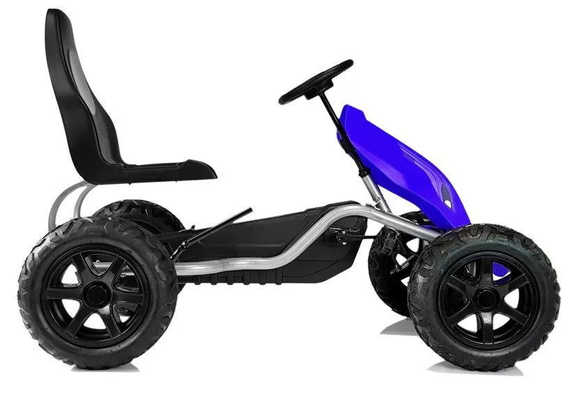 Vaikiškas kartingas, pedalinis, 75 × 40 × 120 cm, mėlynas