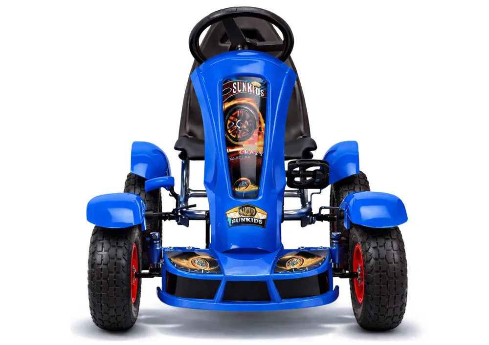 Vaikiškas kartingas SUNKIDS, 100 × 60 × 30 cm, mėlynas