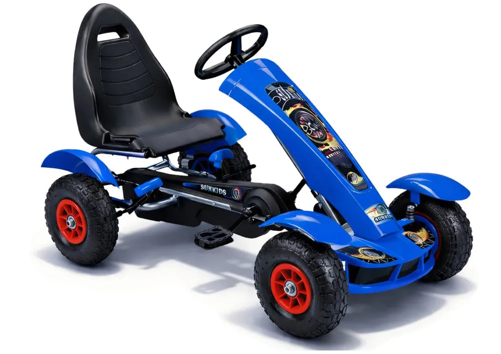 Vaikiškas kartingas SUNKIDS, 100 × 60 × 30 cm, mėlynas