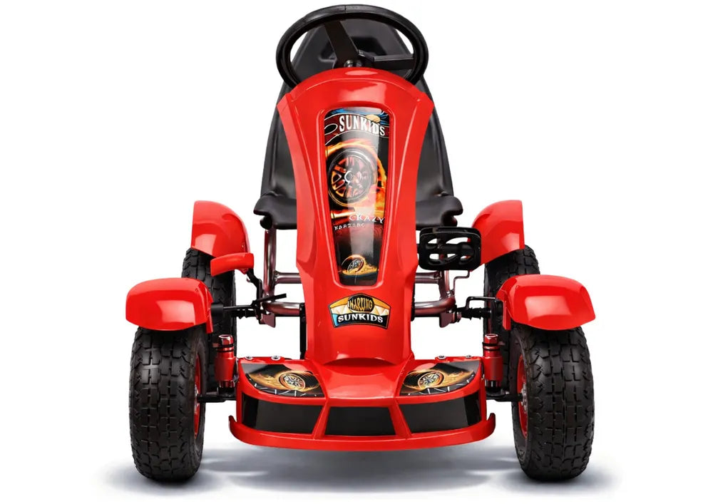 Vaikiškas kartingas SUNKIDS 618, 100 × 60 × 30 cm, raudonas