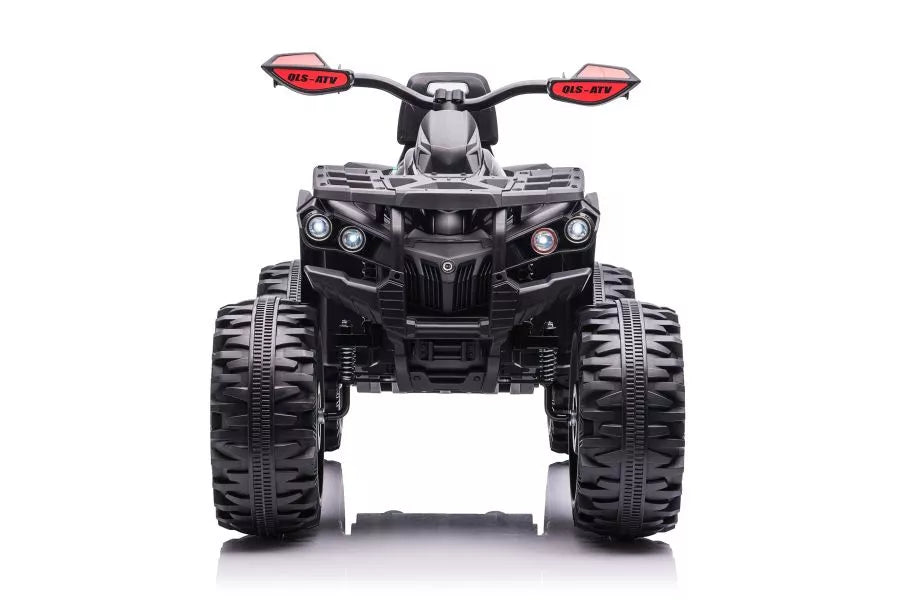 Vaikiškas keturratis, 12 V, 4x45 W, su nuotolinio valdymo pultu, juodas
