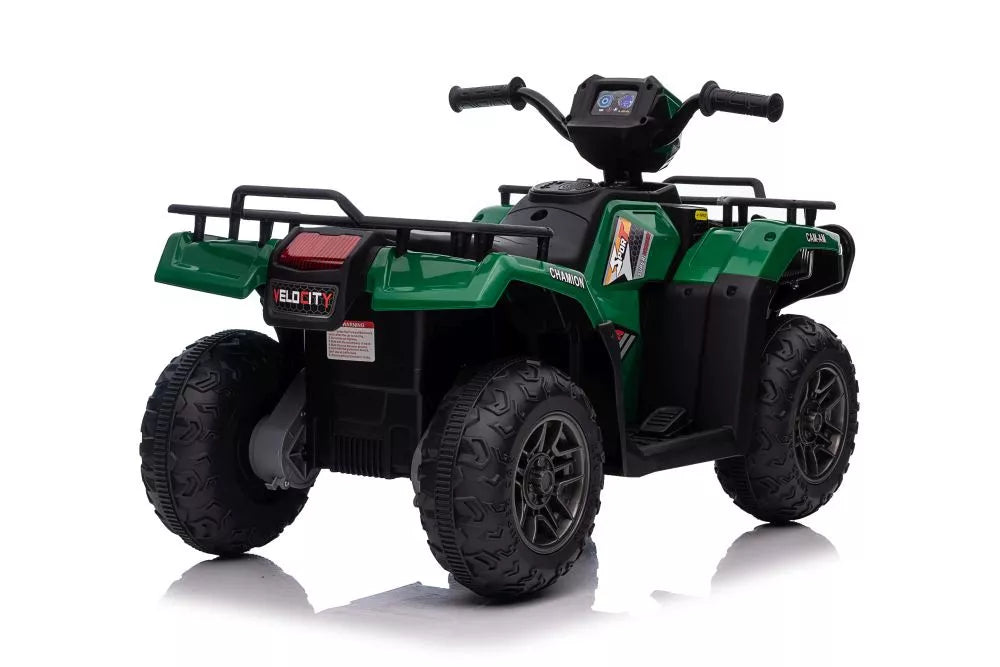 Vaikiškas keturratis, 12V, baltas