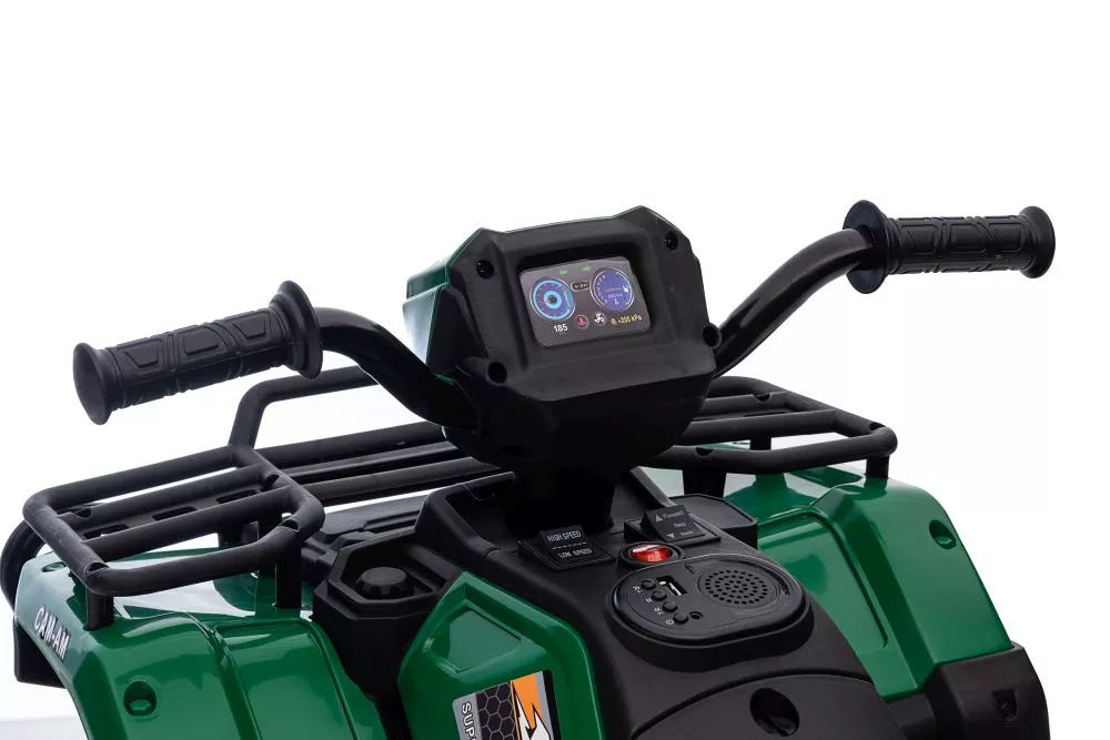 Vaikiškas keturratis, 12V, baltas