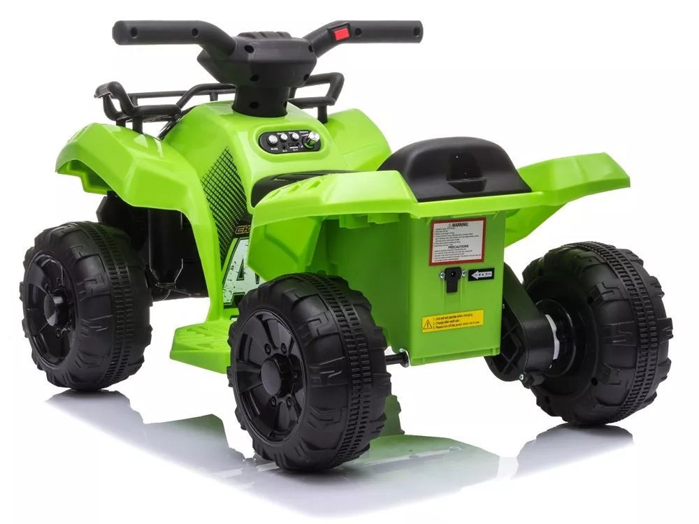 Vaikiškas keturratis, 6V, 45W, iki 20 kg, baltas