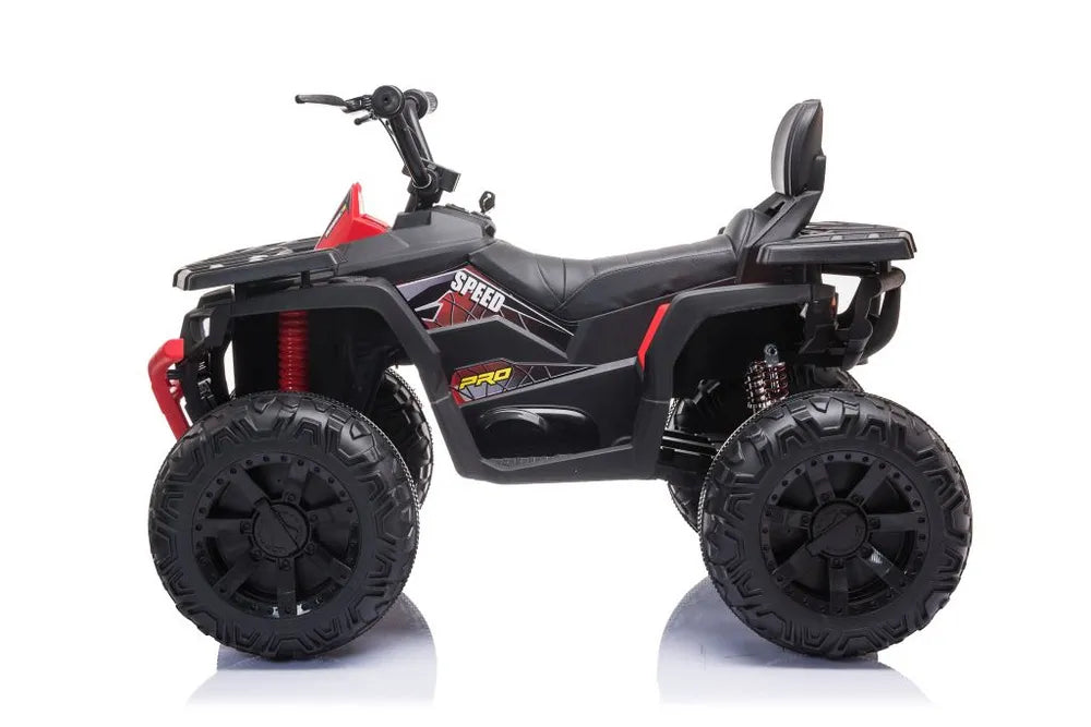 Vaikiškas keturratis akumuliatorinis Quad, 12V, raudonas