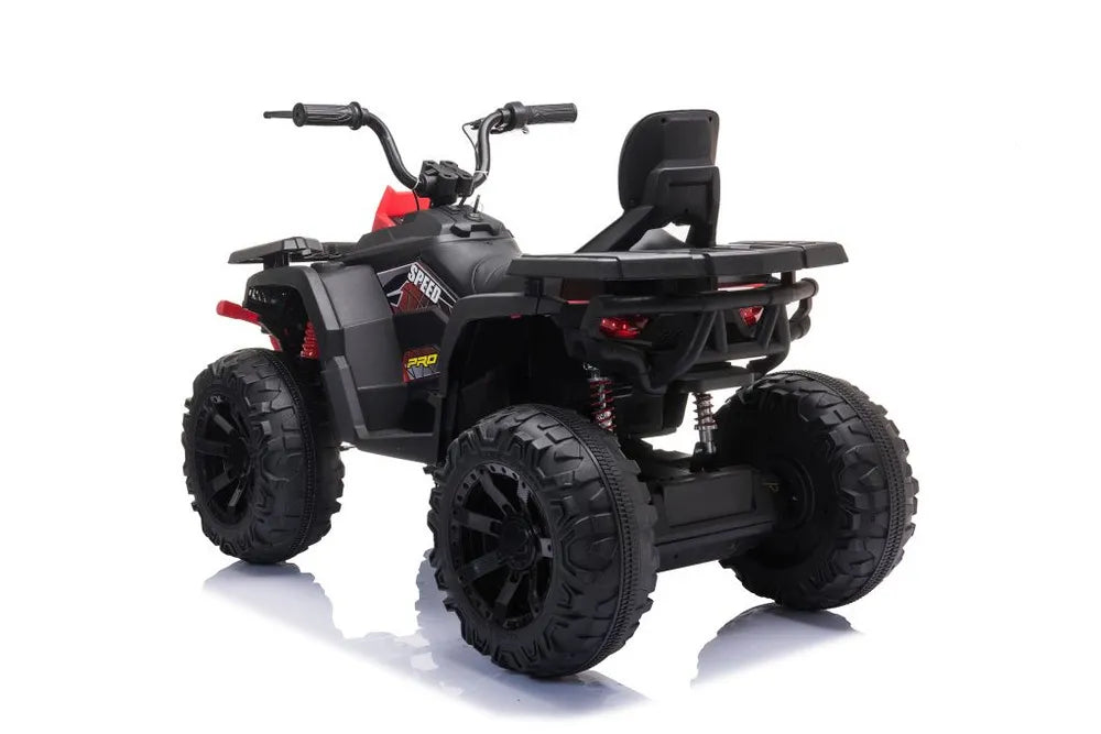 Vaikiškas keturratis akumuliatorinis Quad, 12V, raudonas
