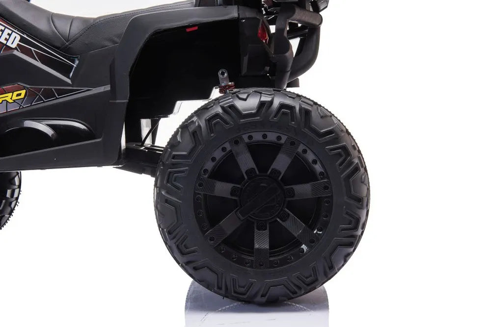 Vaikiškas keturratis akumuliatorinis Quad, 12V, raudonas