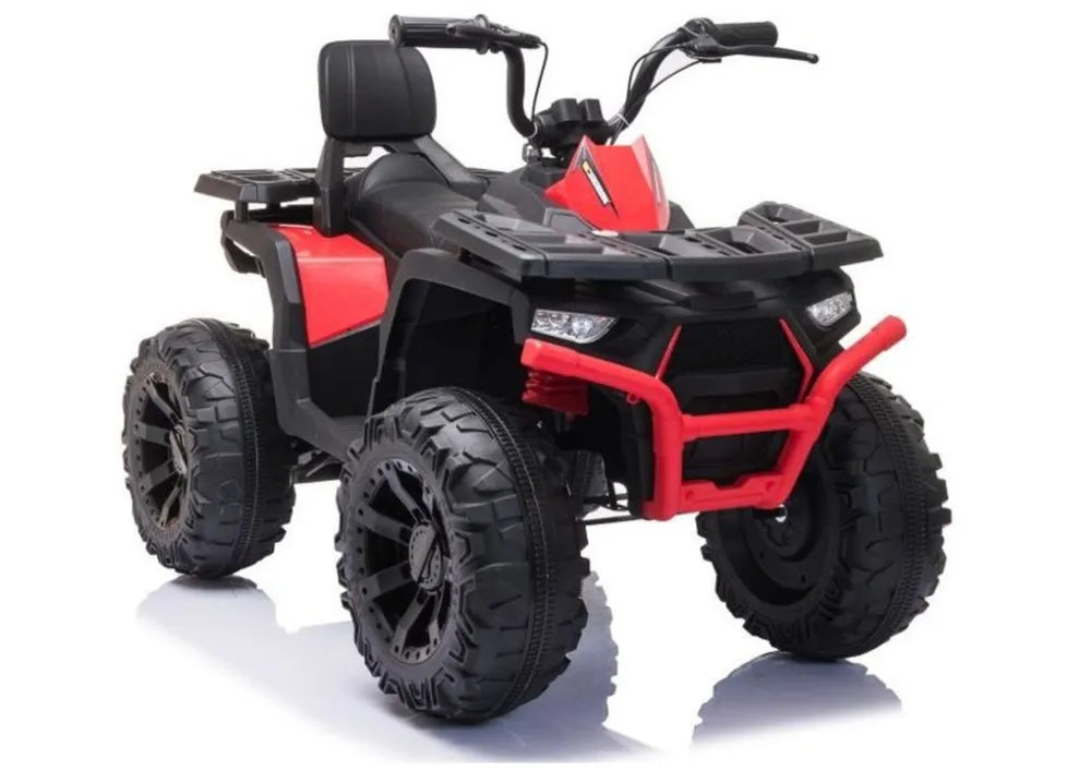 Vaikiškas keturratis akumuliatorinis Quad, 12V, raudonas