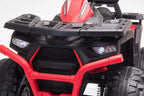Vaikiškas keturratis akumuliatorinis Quad, 12V, raudonas