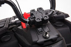 Vaikiškas keturratis akumuliatorinis Quad, 12V, raudonas