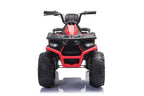 Vaikiškas keturratis akumuliatorinis Quad, 12V, raudonas