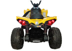Vaikiškas keturratis Can-Am, 12 V, 4x45 W, geltonas