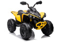 Vaikiškas keturratis Can-Am, 12 V, 4x45 W, geltonas