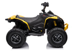 Vaikiškas keturratis Can-Am, 12 V, 4x45 W, geltonas