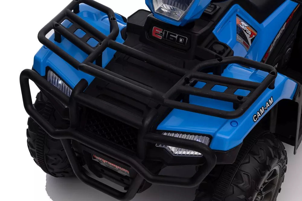 Vaikiškas keturratis Can-Am, 12V, 2x45W, mėlynas