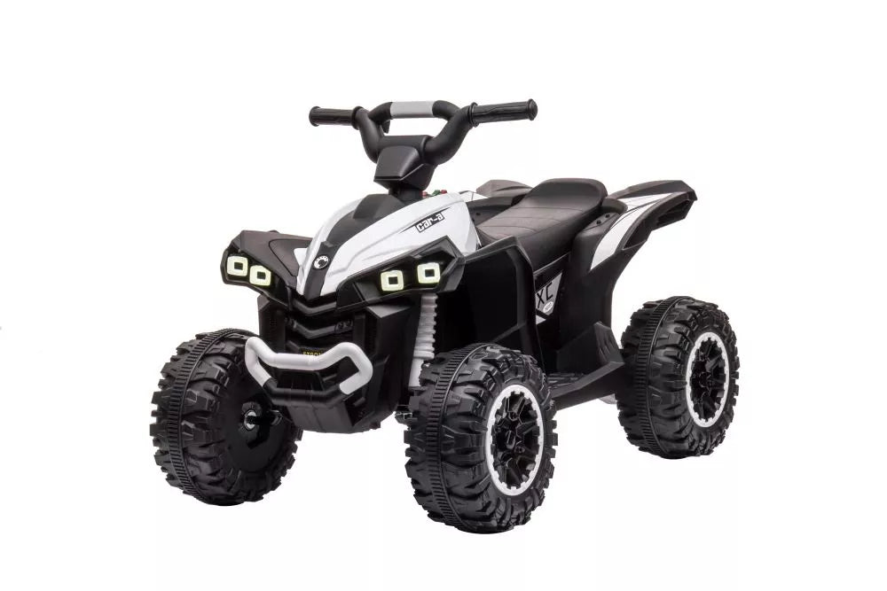 Vaikiškas keturratis Can-Am, 12V, 2x45W, su nuotolinio valdymo pultu, baltas