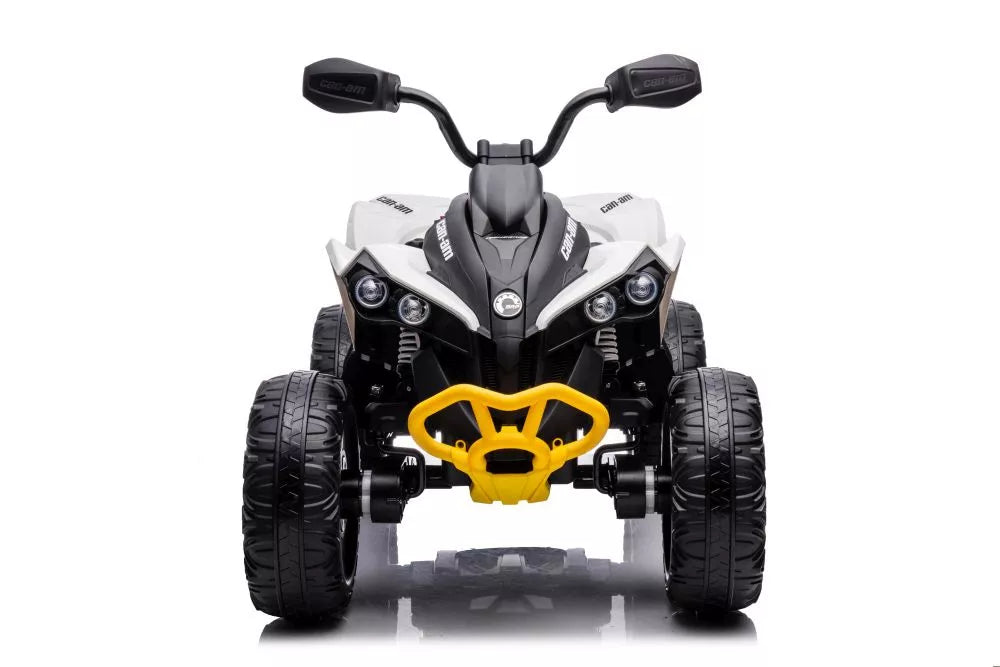 Vaikiškas keturratis Can-Am, 12V, 4x45W, baltas