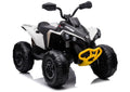 Vaikiškas keturratis Can-Am, 12V, 4x45W, baltas