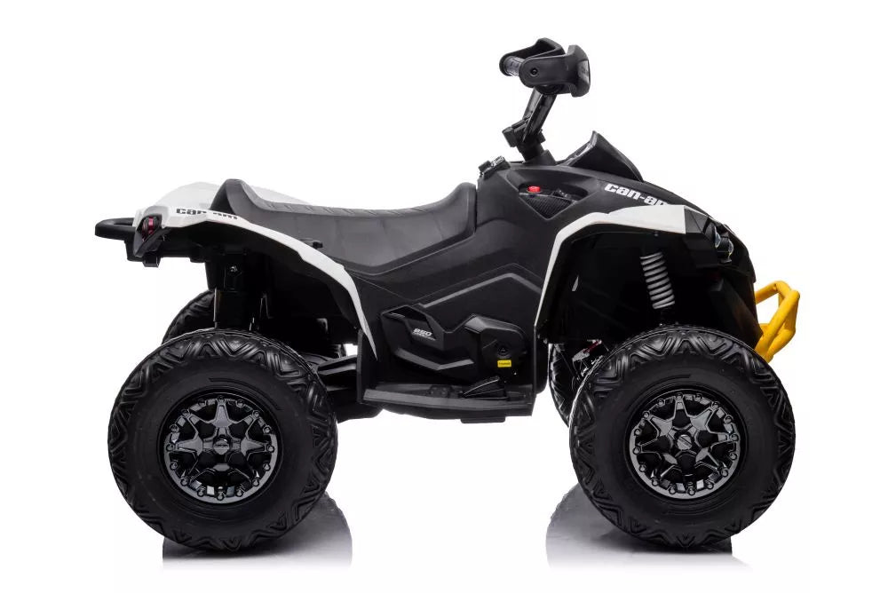 Vaikiškas keturratis Can-Am, 12V, 4x45W, baltas
