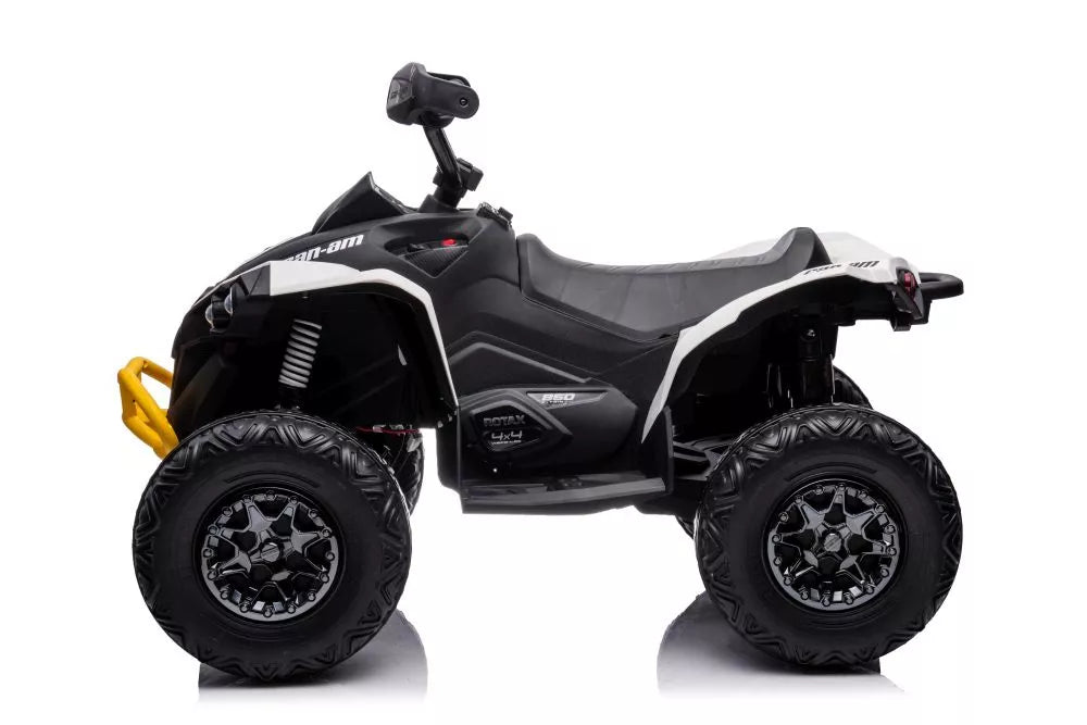 Vaikiškas keturratis Can-Am, 12V, 4x45W, baltas