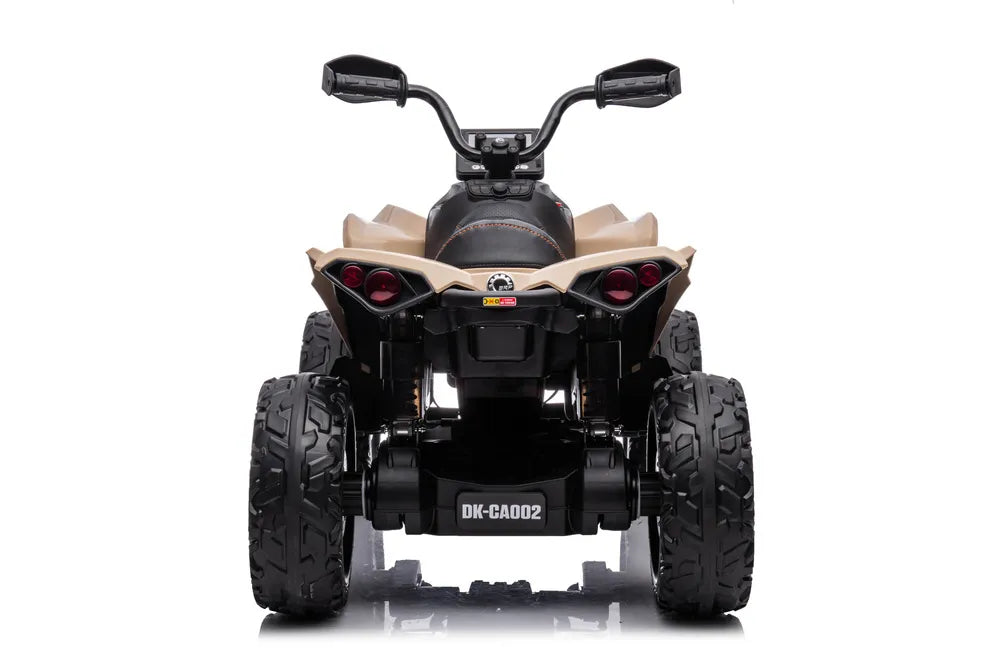 Vaikiškas keturratis Can-Am, 12V, 4x45W, chaki spalvos