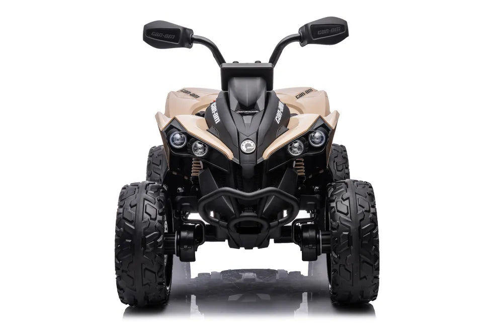 Vaikiškas keturratis Can-Am, 12V, 4x45W, chaki spalvos