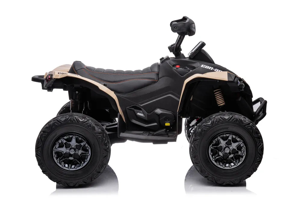 Vaikiškas keturratis Can-Am, 12V, 4x45W, chaki spalvos